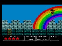 une photo d'Ã©cran de Castle of Illusion starring Mickey Mouse sur Sega Master System